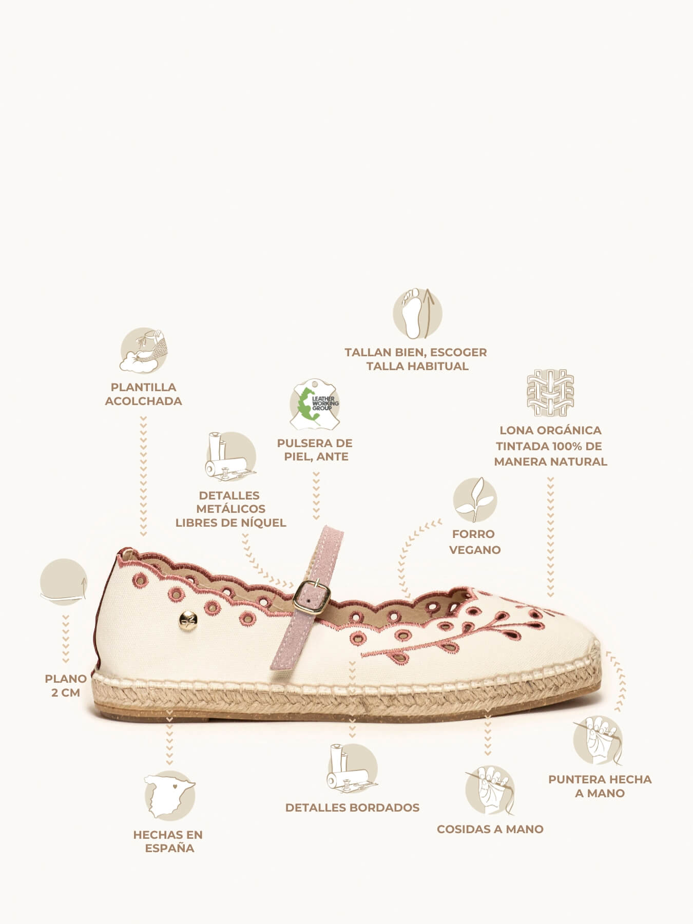 Campanilla Lona Bordada Granada