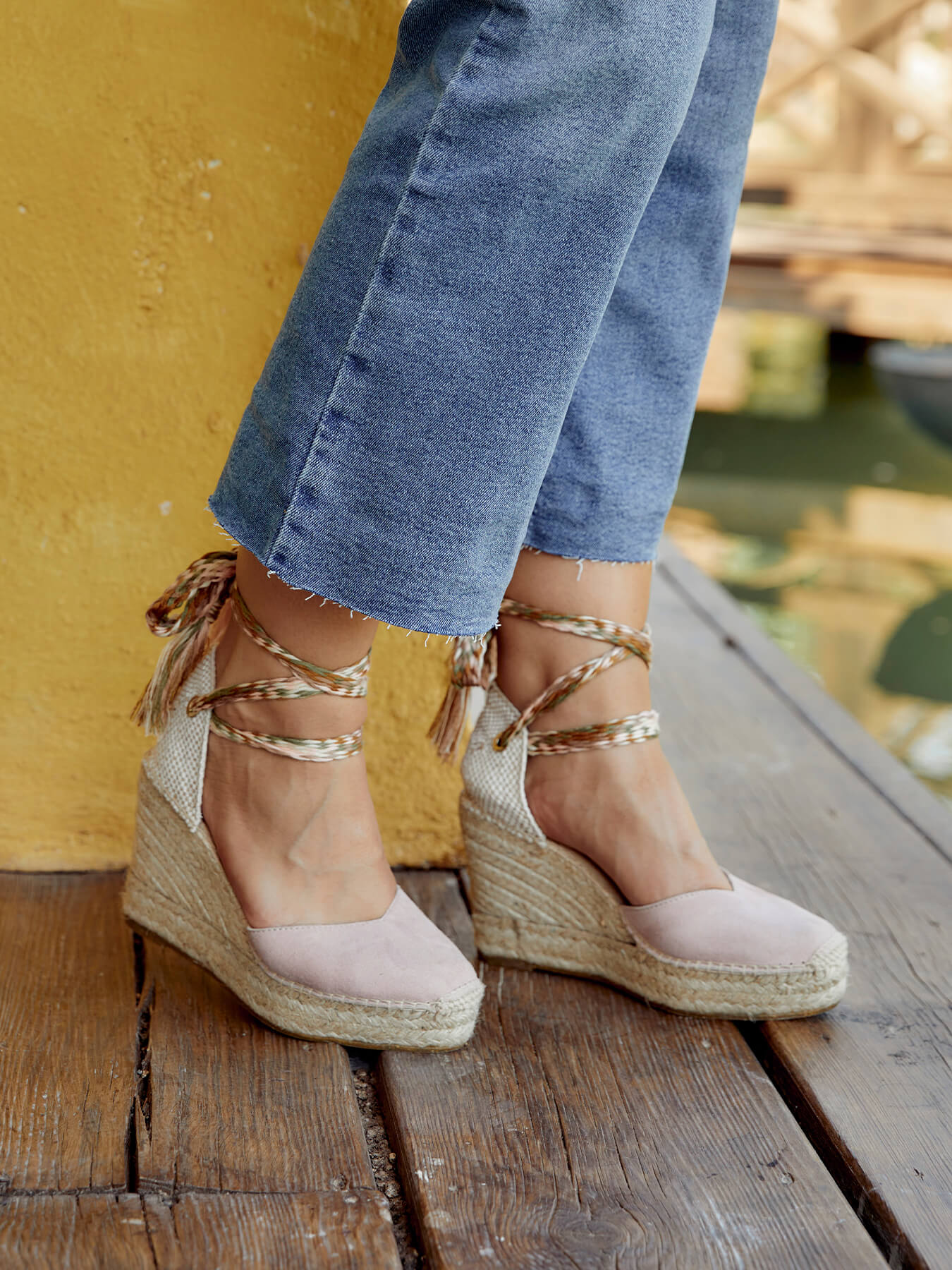 Cordón Trenzado Rosa Claro