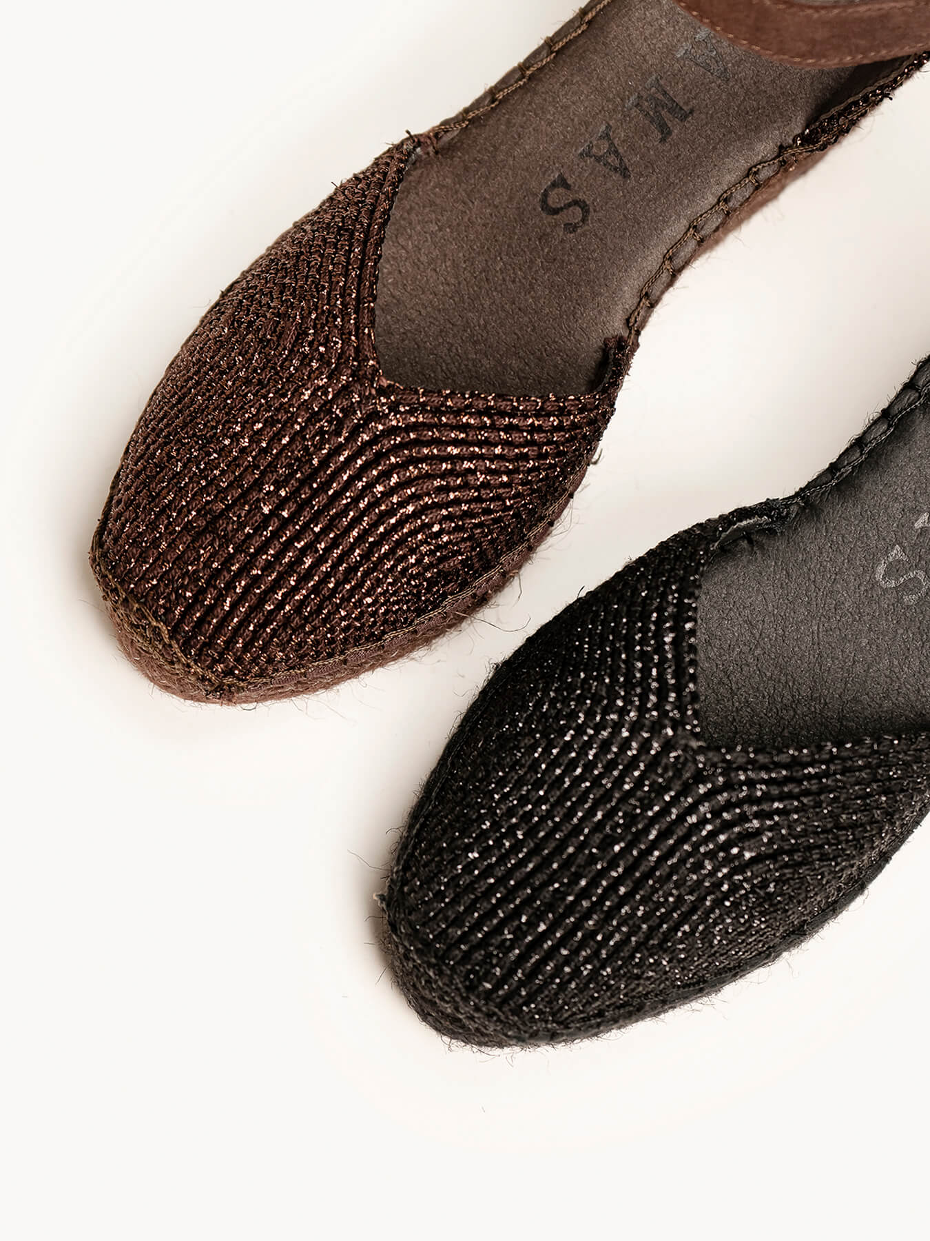 Jara Cuña 8 cm Trenzado Negro