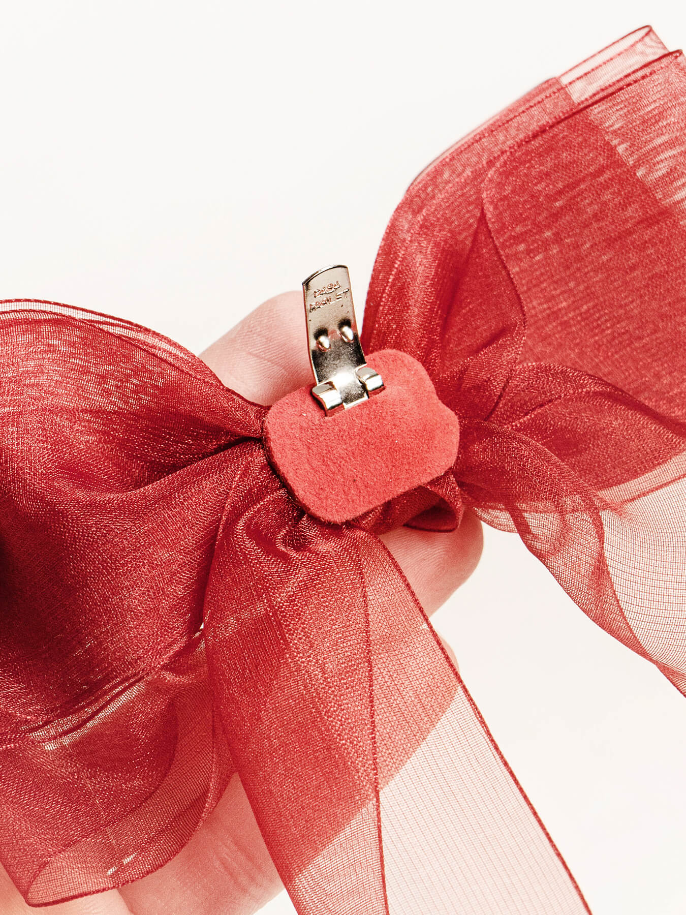 Red Organza Bow