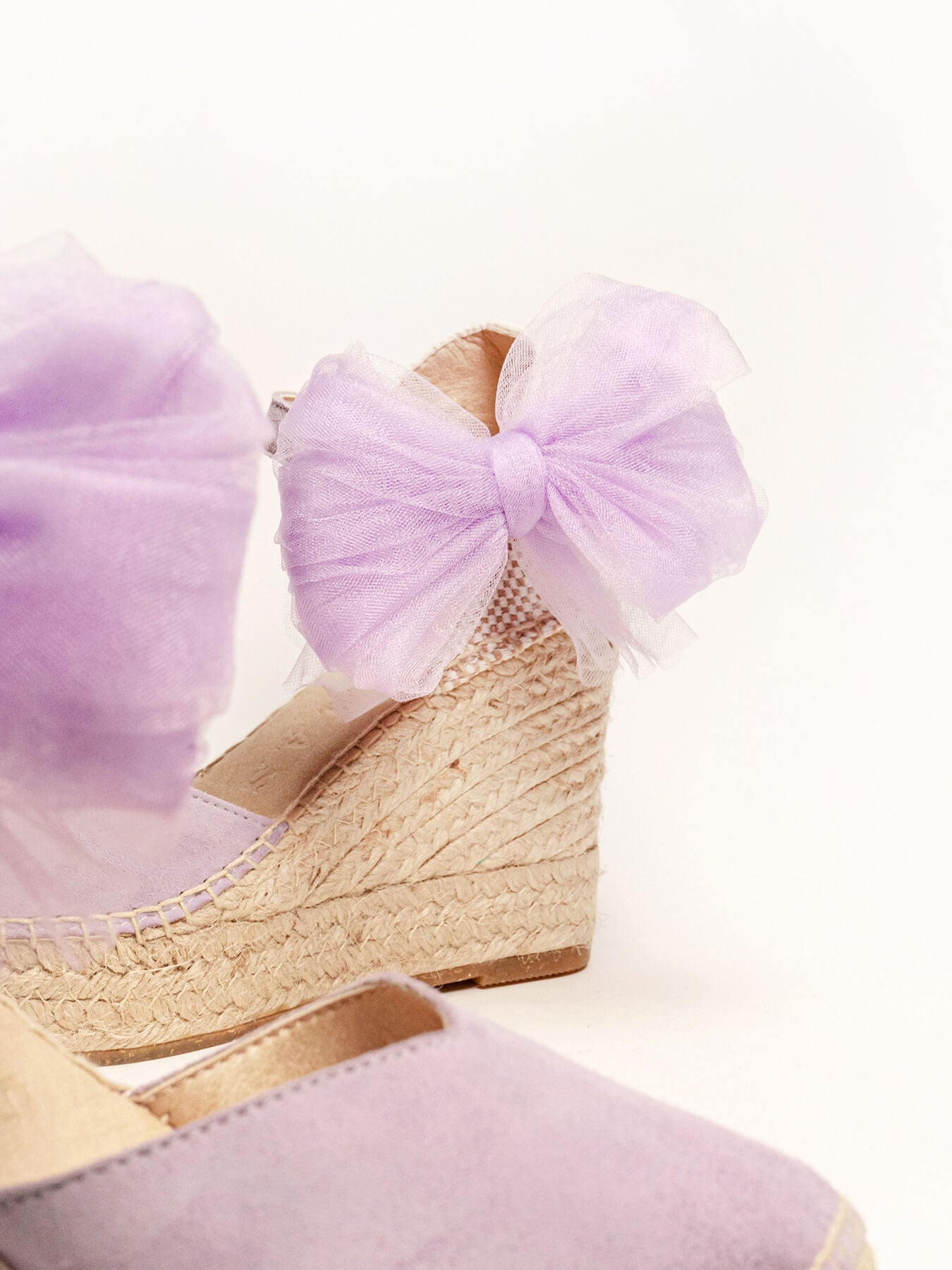 Noeud en tulle lilas