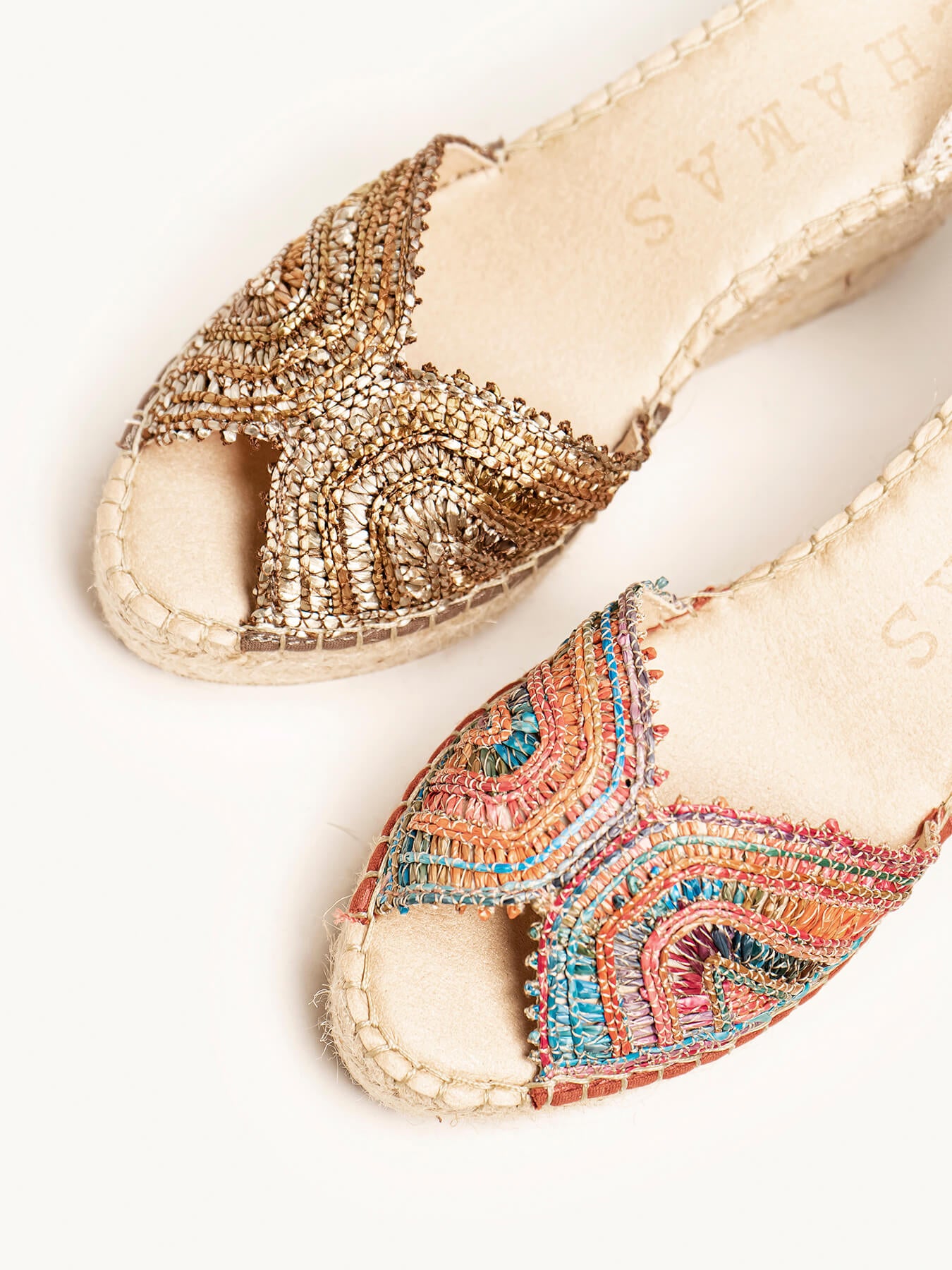 Lirio Cuña Media Rafia Marrón