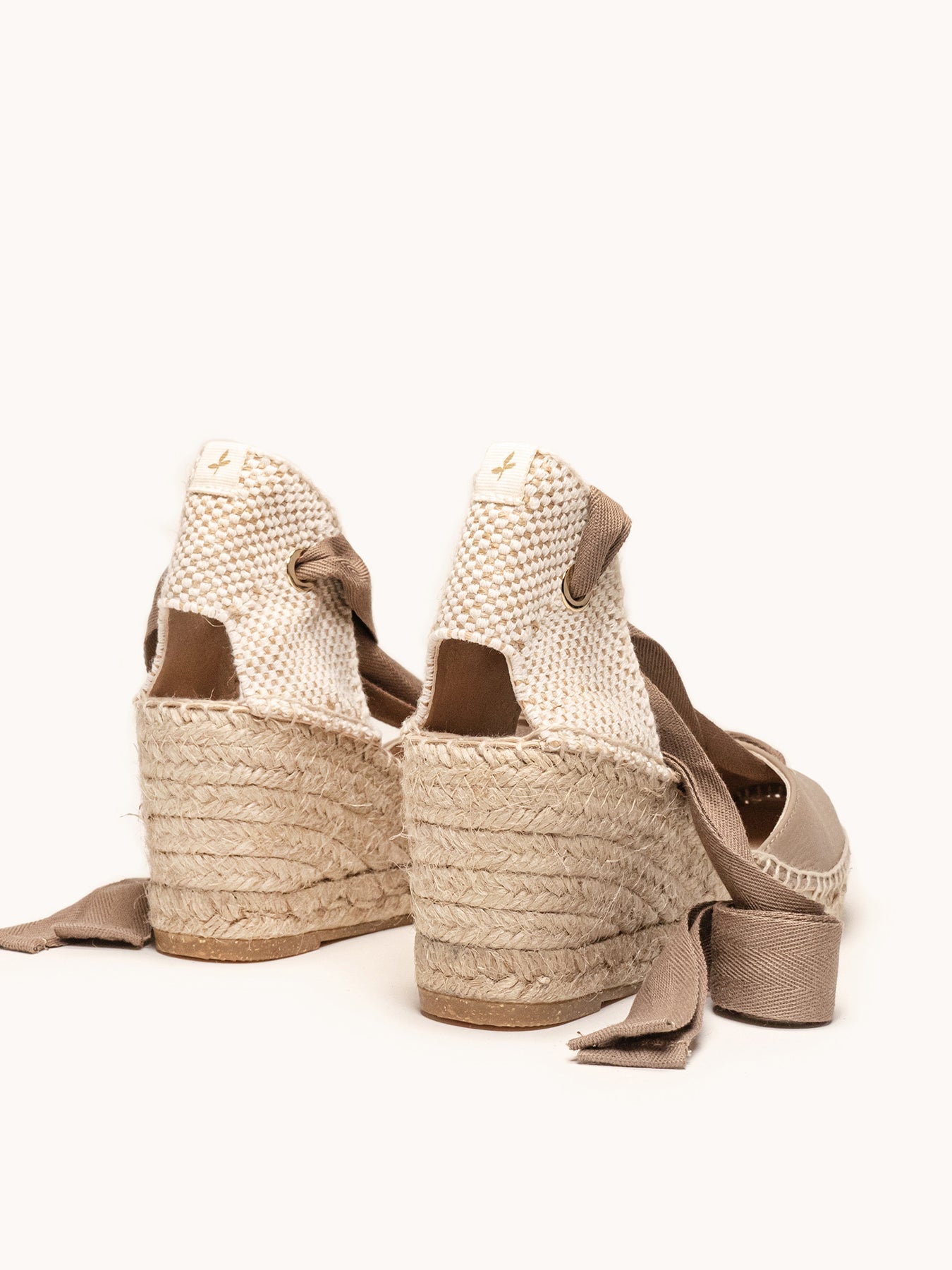 Melisa Mid Wedge Napa Taupe Half Round Wedge