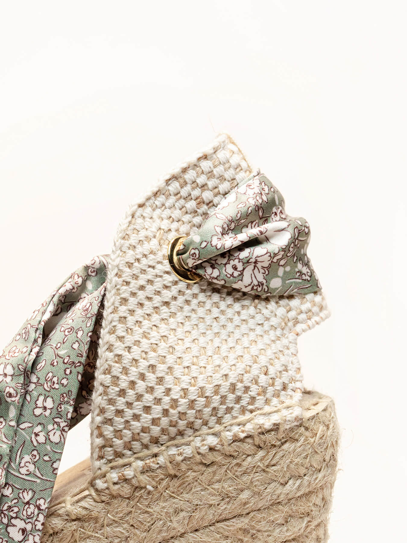 Foulard Fleurs Vert Clair