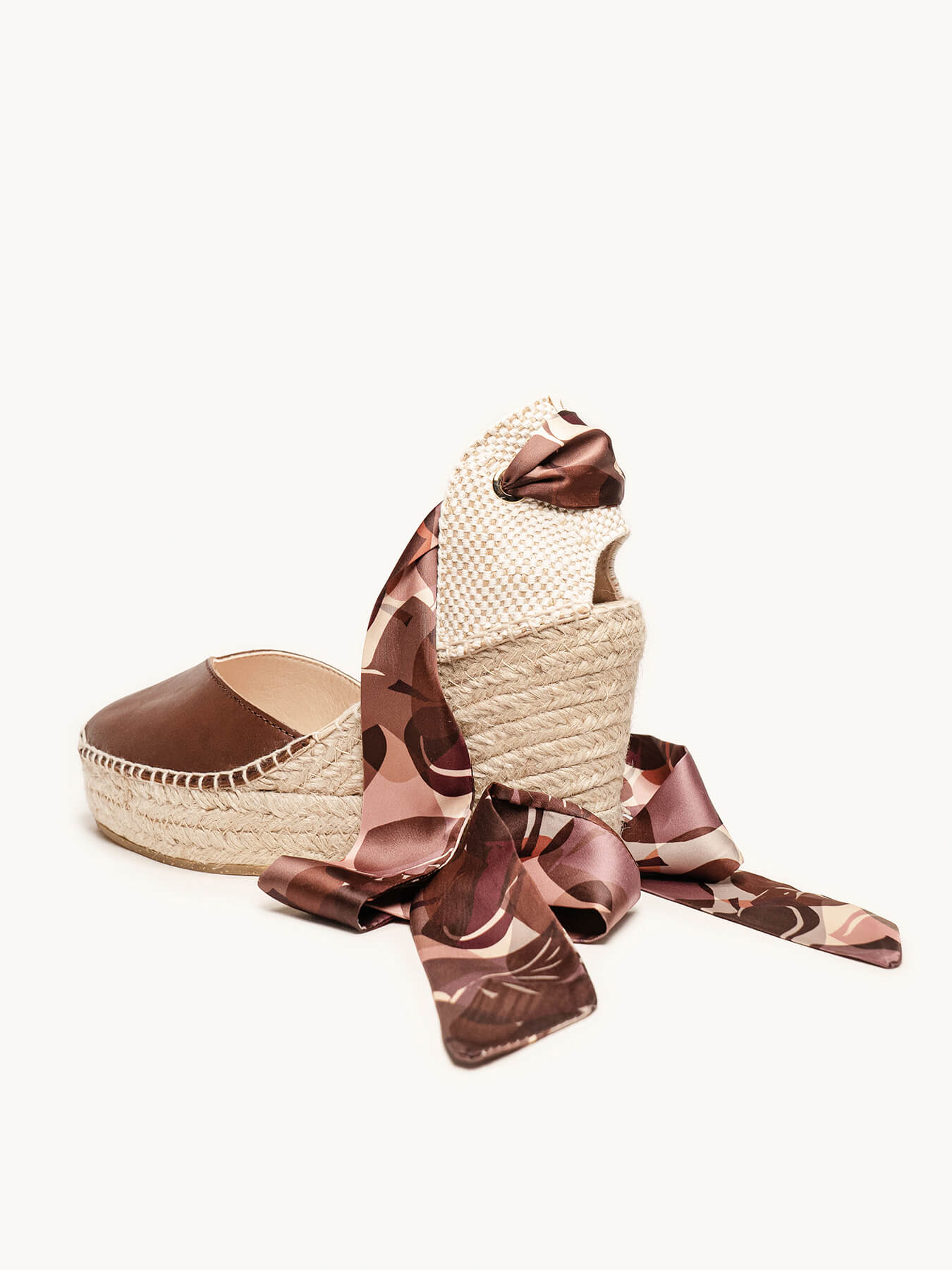 Pañuelo Hojas Granate