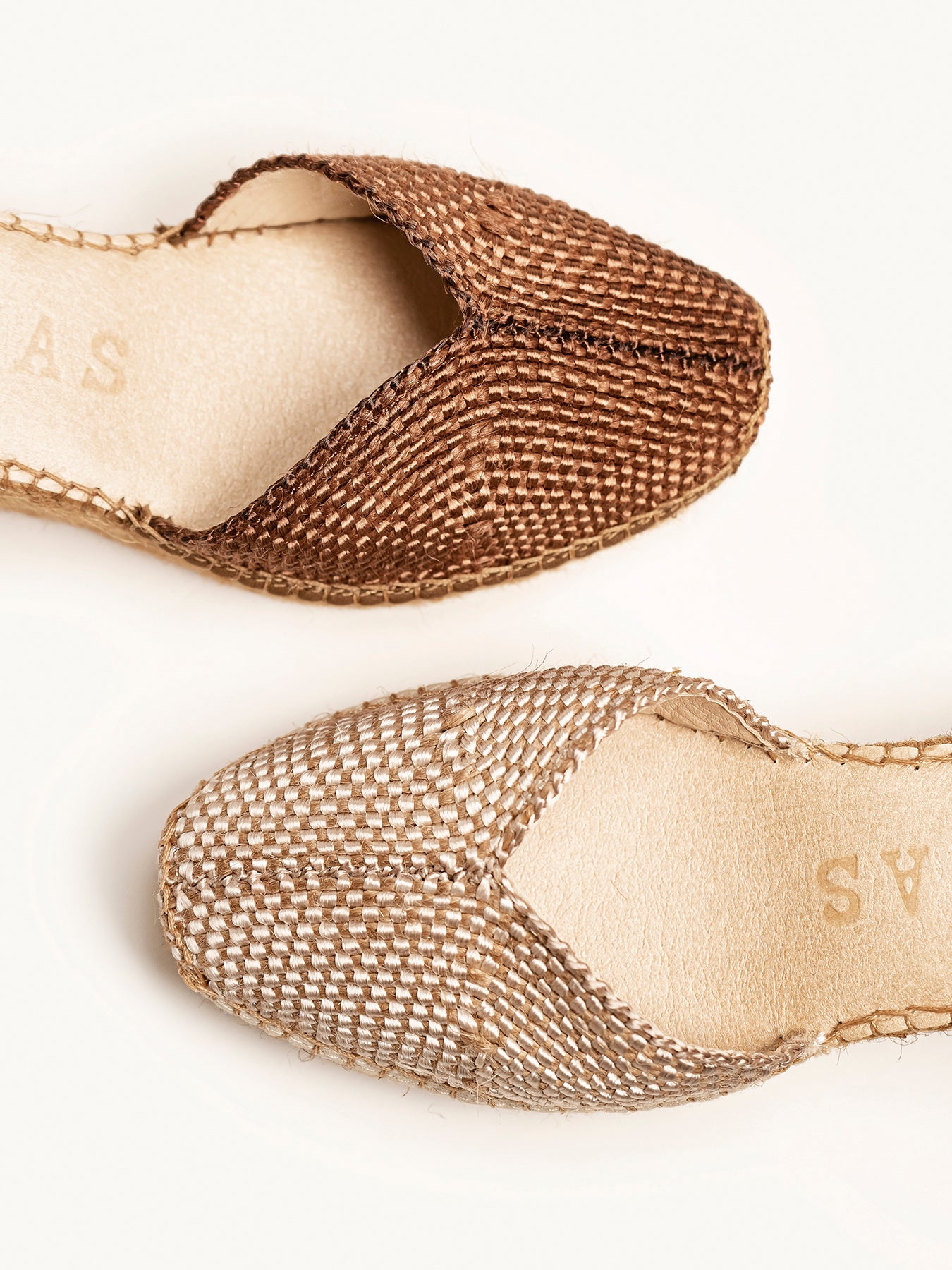 Romero Cuña 7 cm Trenzado Taupe