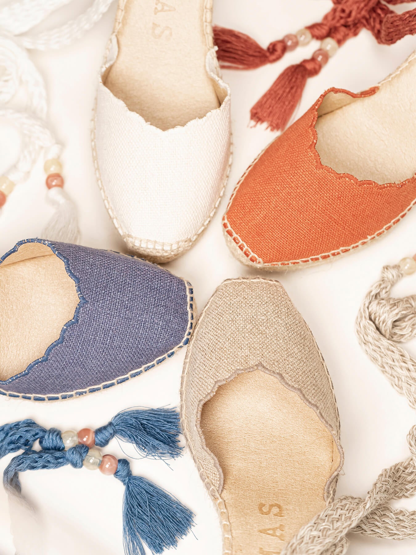 Romero Cuña Media Lino Azul Jeans