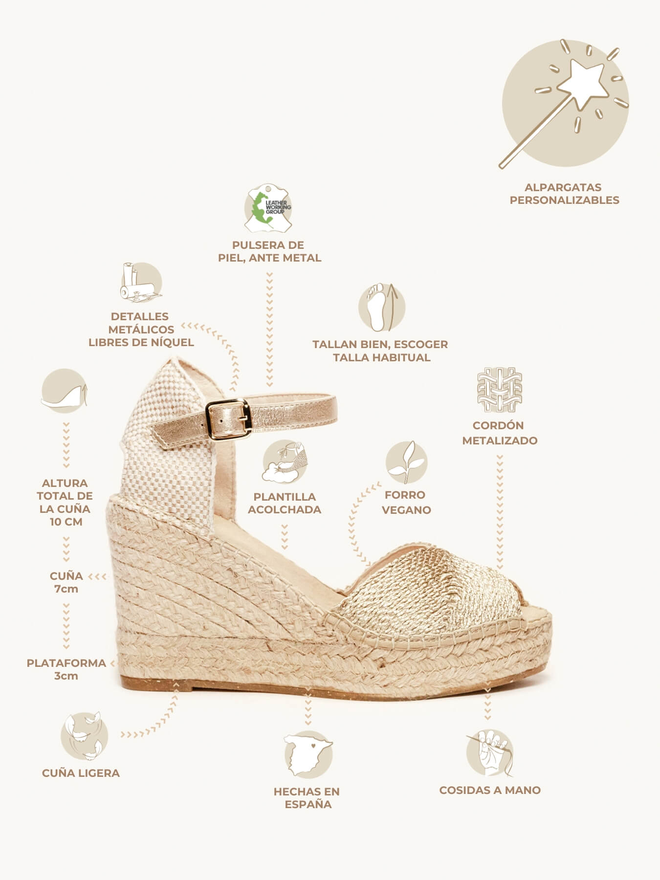 Alelí Cuña Alta Cordela Oro