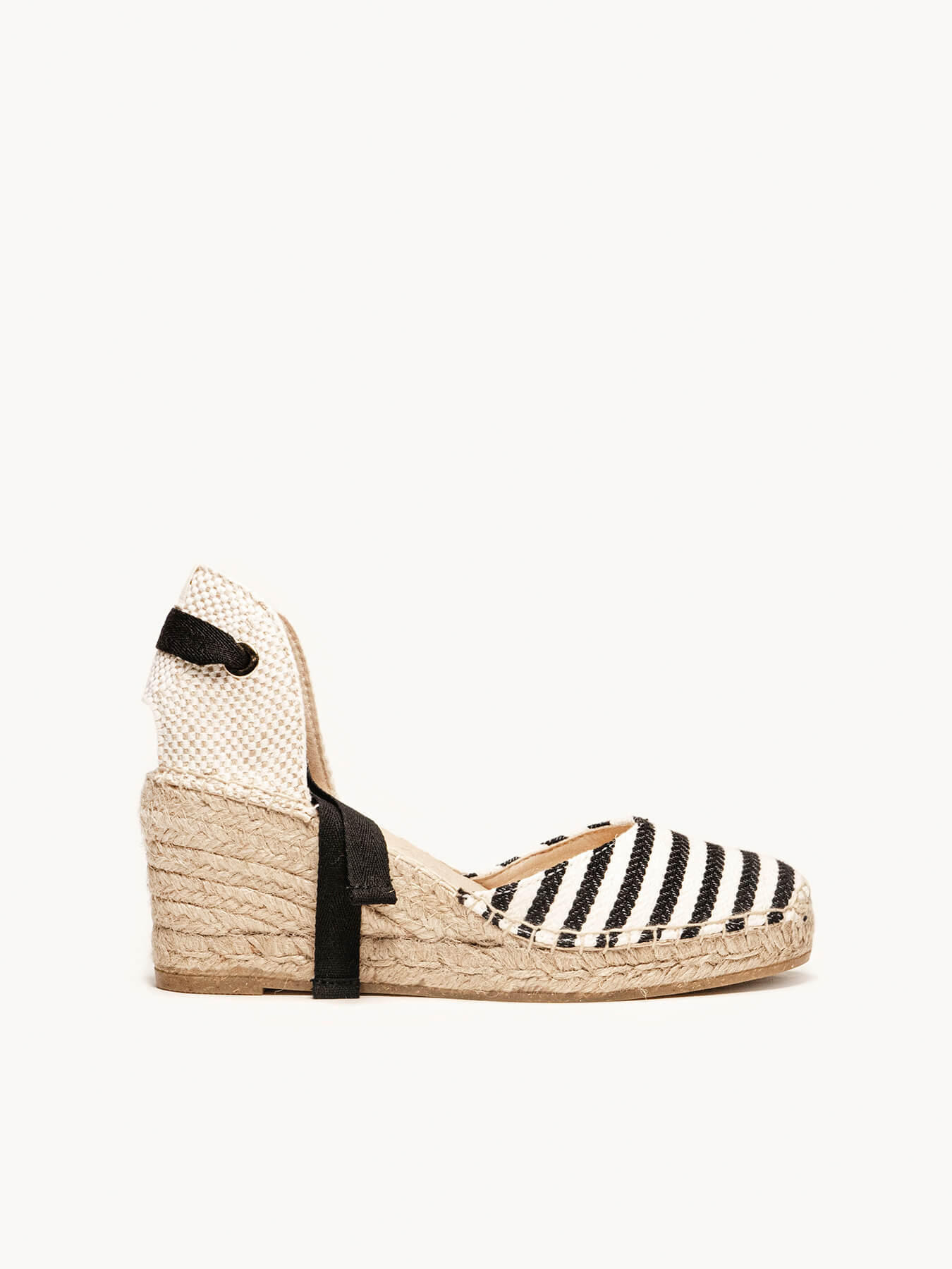 Aloe Mid Wedge Stripes Black