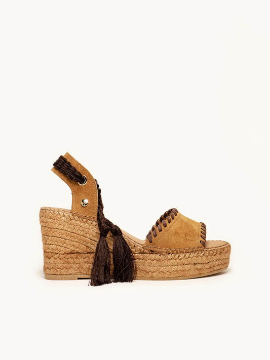 PREORDER - Aulaga Cuña 8 cm Serraje Marrón Claro