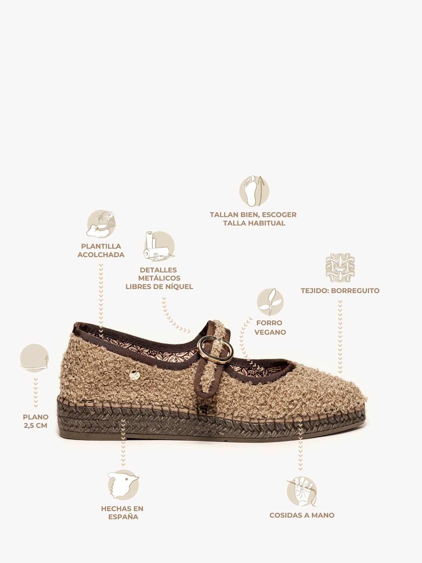 Azucena Borreguito Taupe