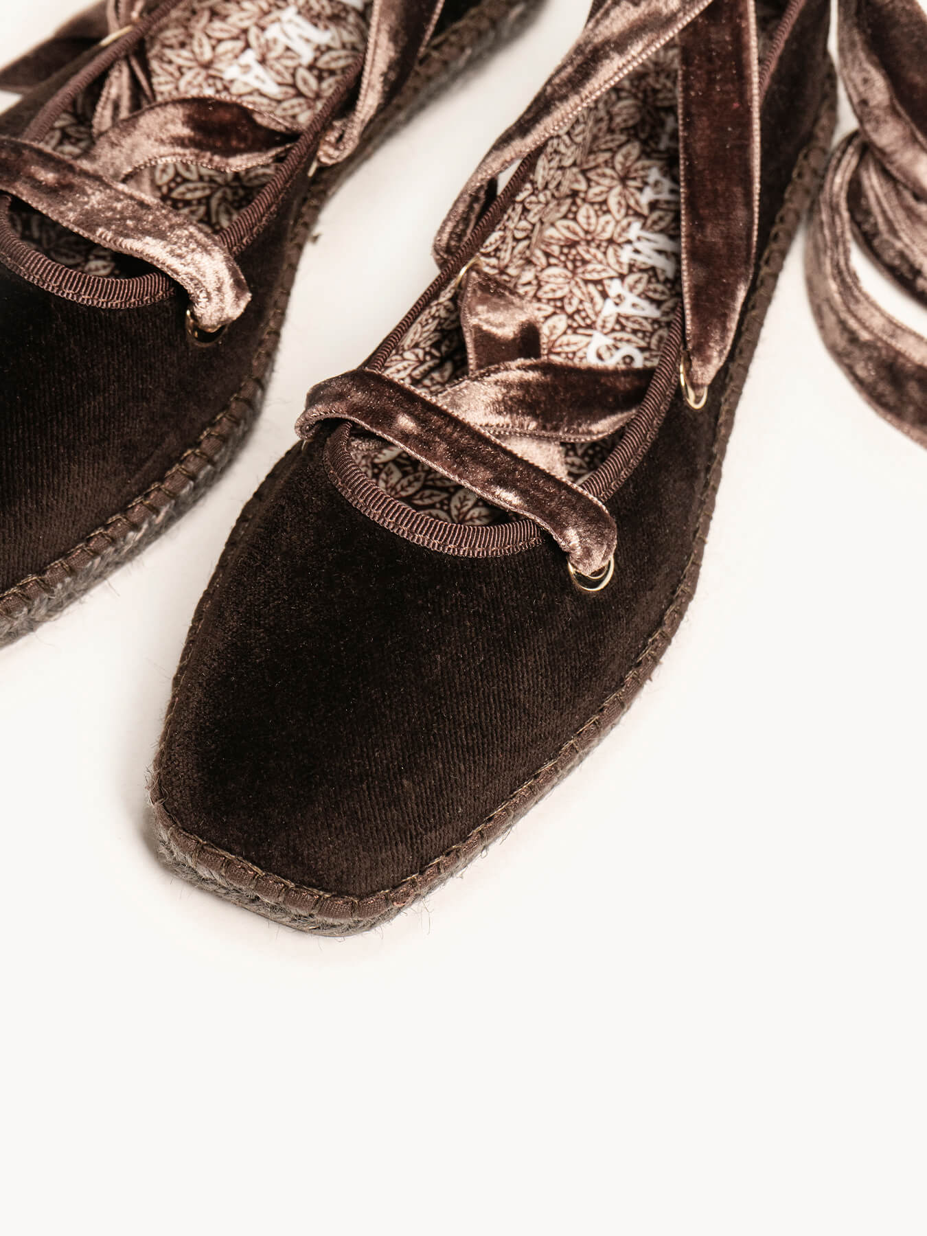 Begonia Cintas Terciopelo Marrón Oscuro