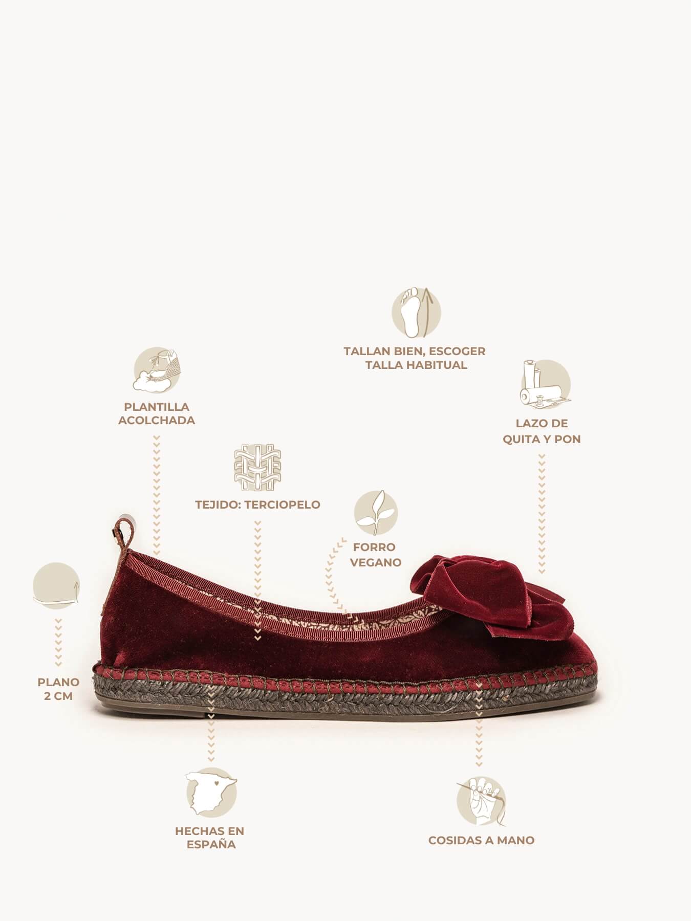 Begonia Terciopelo Lazo Granate