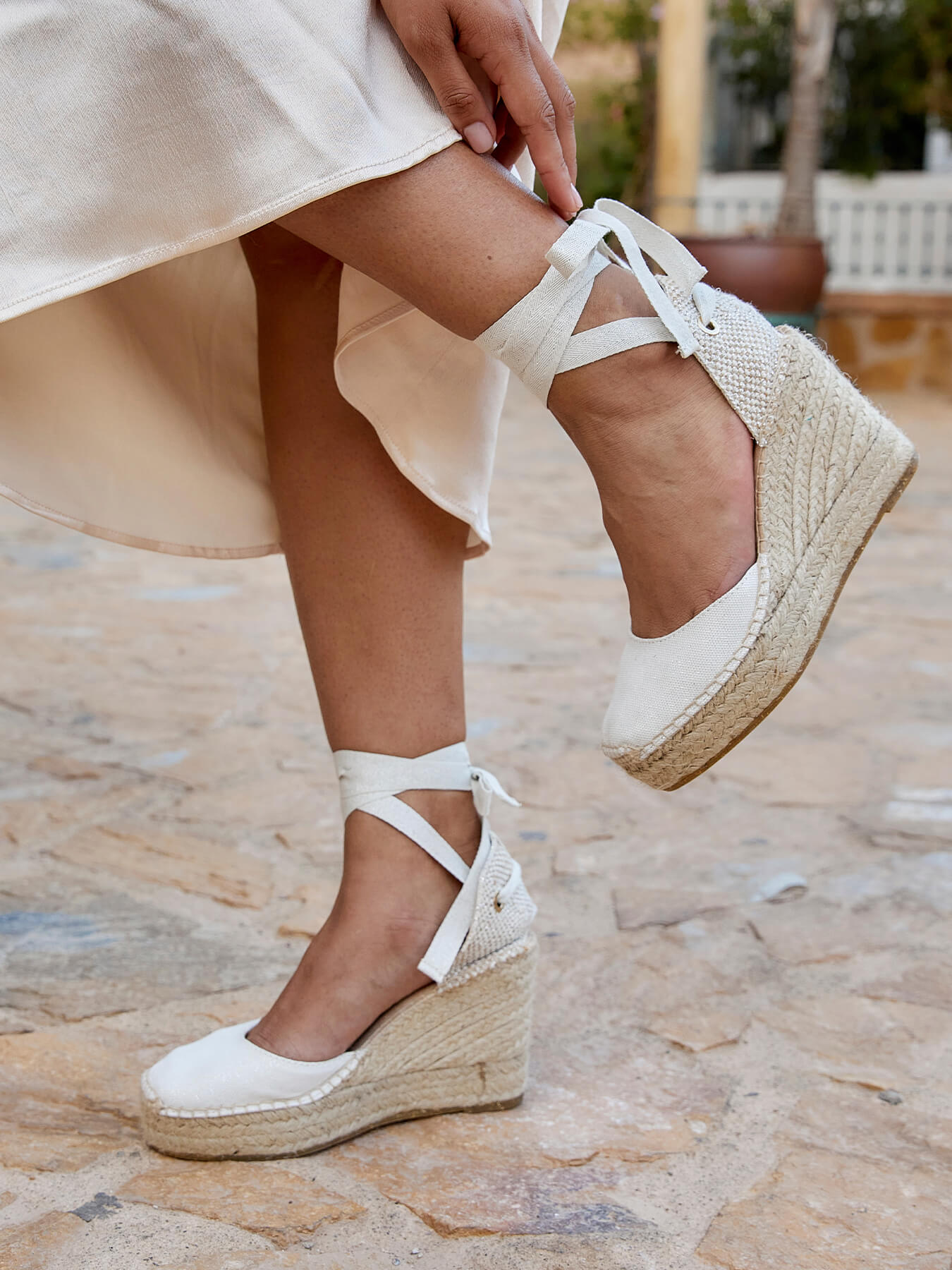 Wedge Espadrilles Cuña Alta Cuñas Esparto Mujer Alpargatas