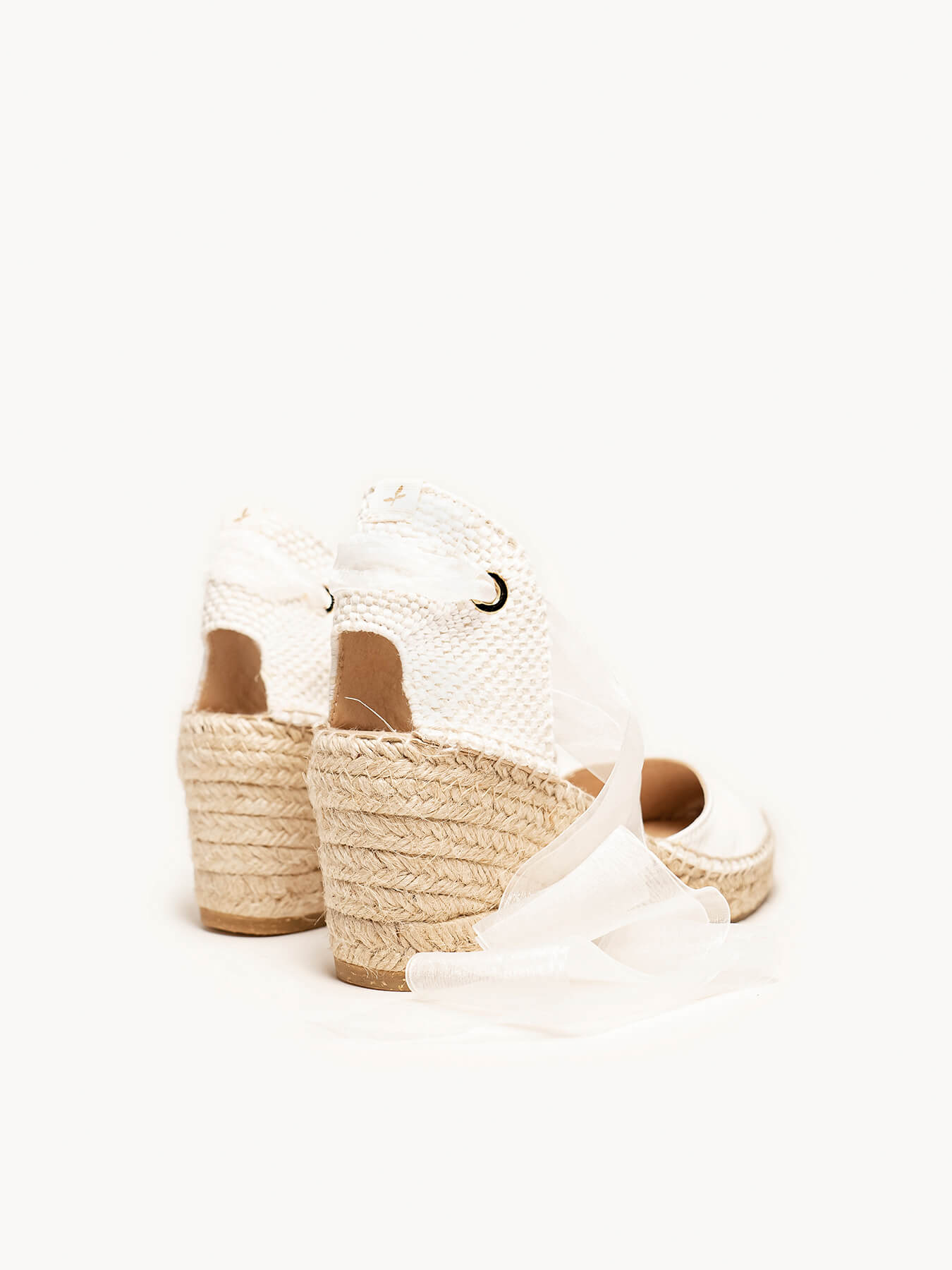 Cala Cuña Media Raso Blanco