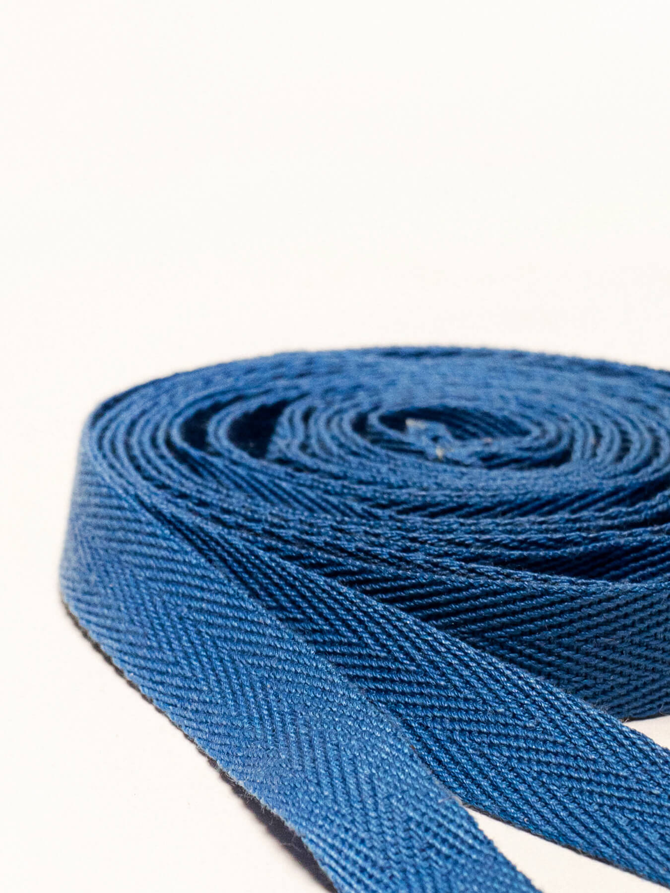 Blue Herringbone Ribbon