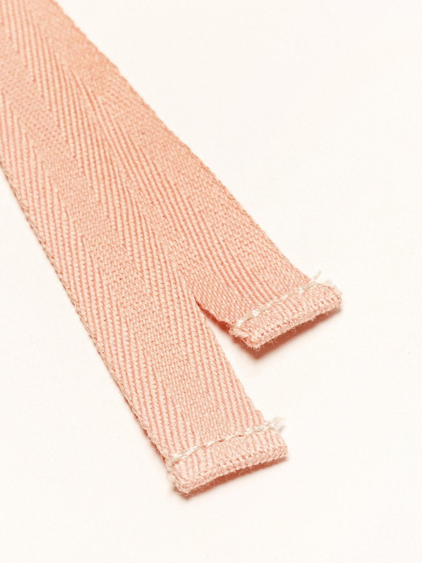 Light Pink Herringbone Ribbon