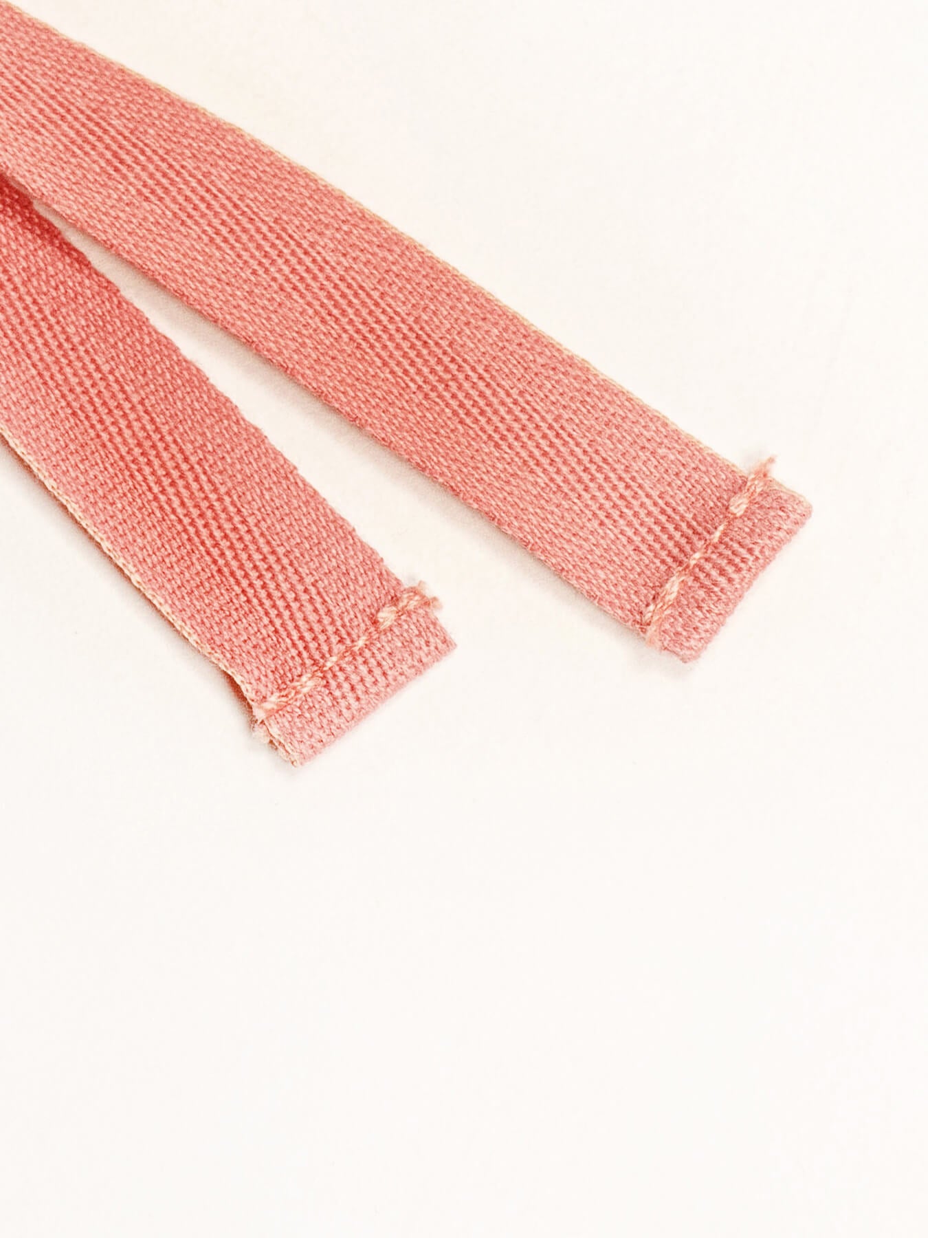 Coral Pink Herringbone Ribbon