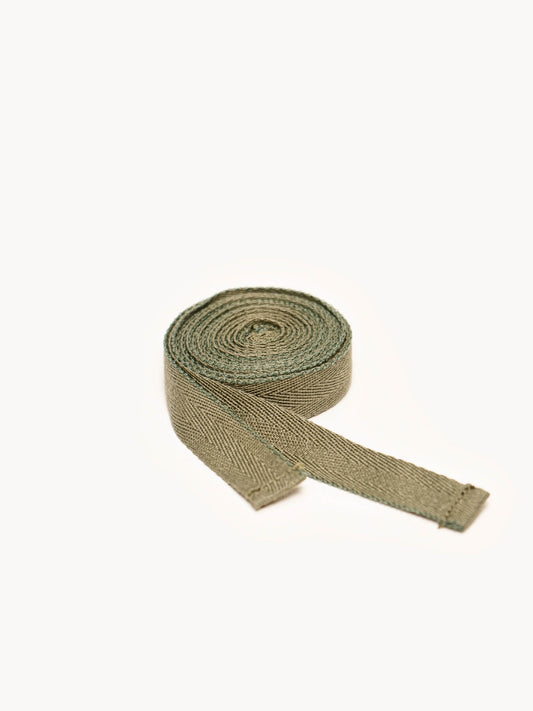 Khaki Green Herringbone Tape