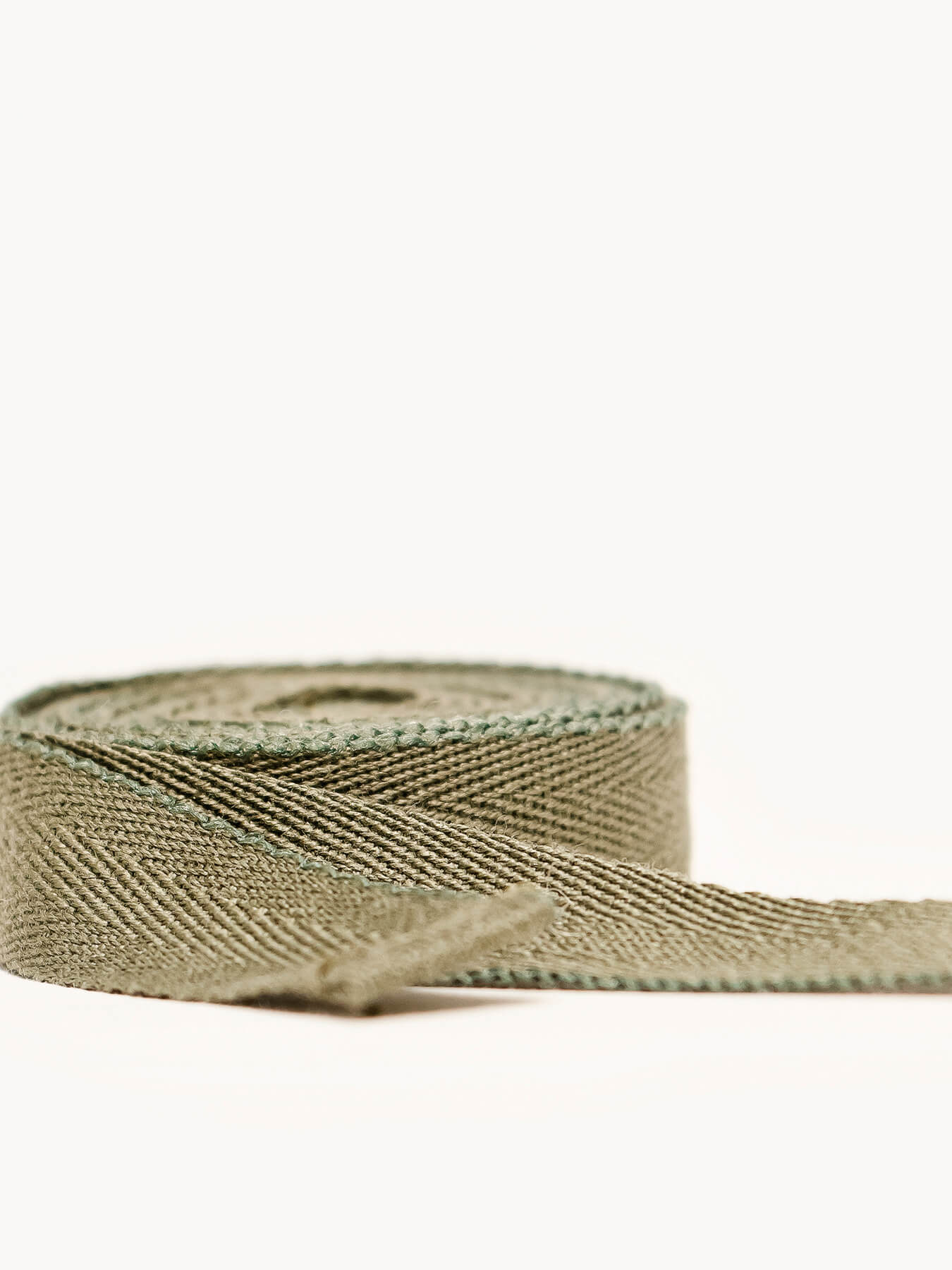 Khaki Green Herringbone Tape