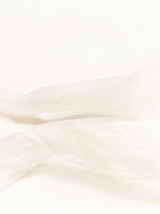 White Tulle Ribbon