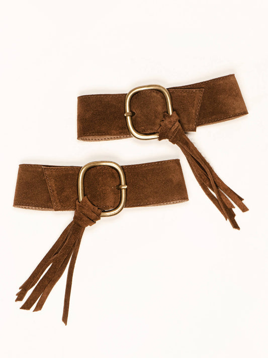 Brown Fringe Belt Decoration