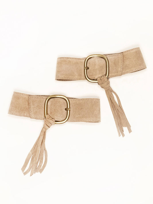 Taupe Fringe Belt Decoration