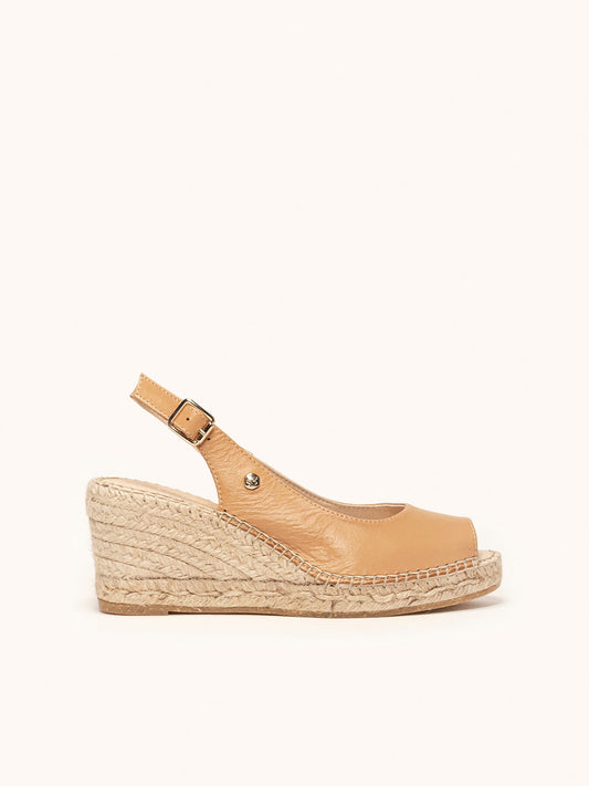 Clavel Mid Wedge Napa Light Brown