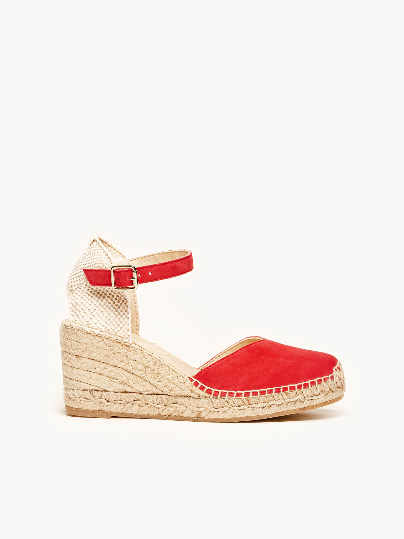 Jara Cunha 7 cm Camurça Vermelho