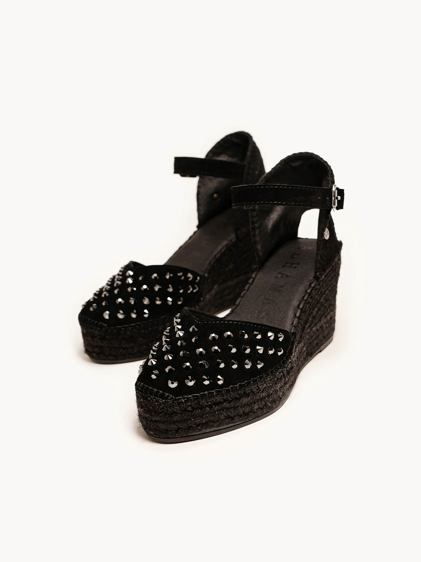 Jara Cuña 8 cm Ante Negro