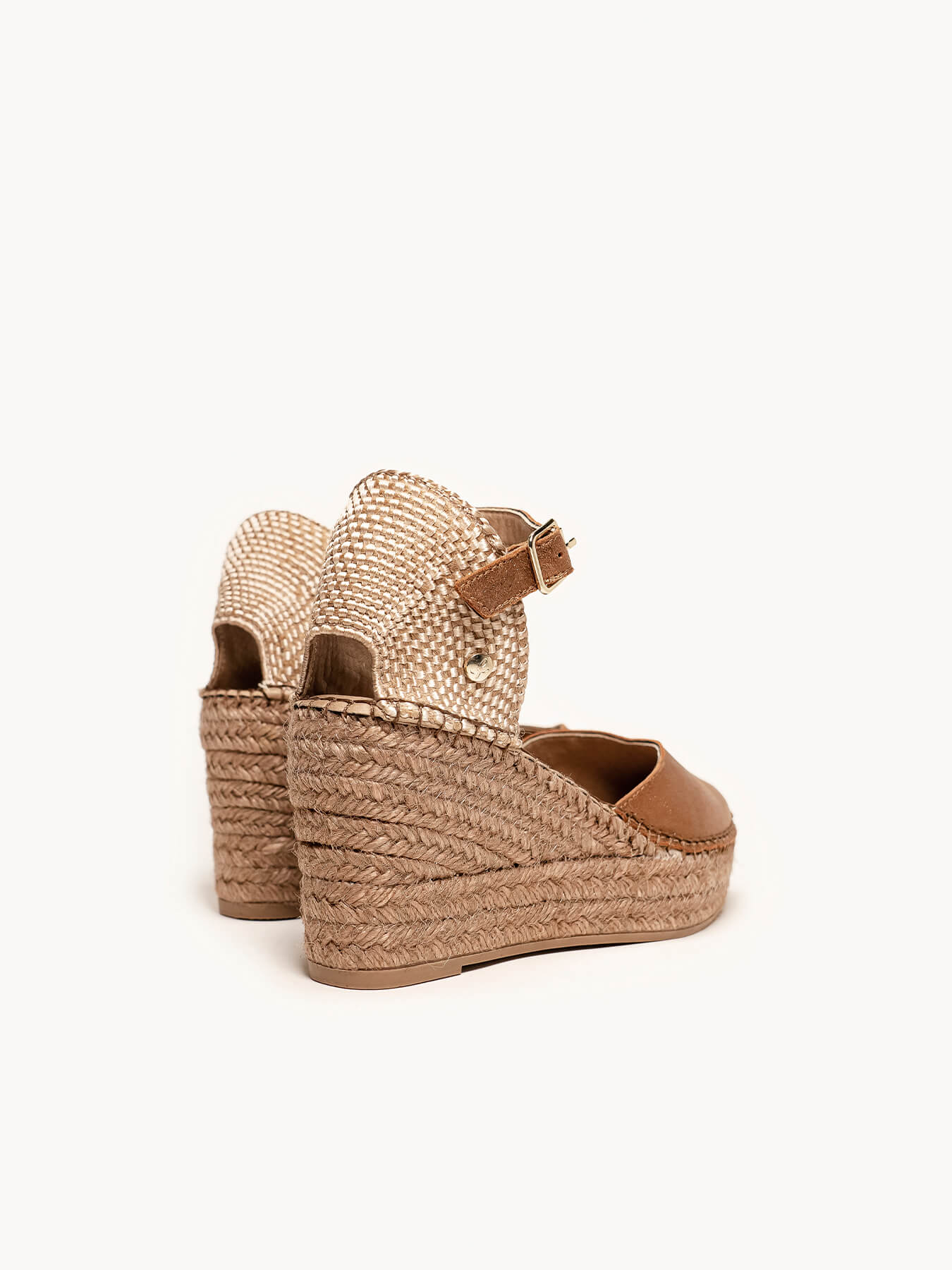 Jara Cuña 8 cm Ante Metal Taupe