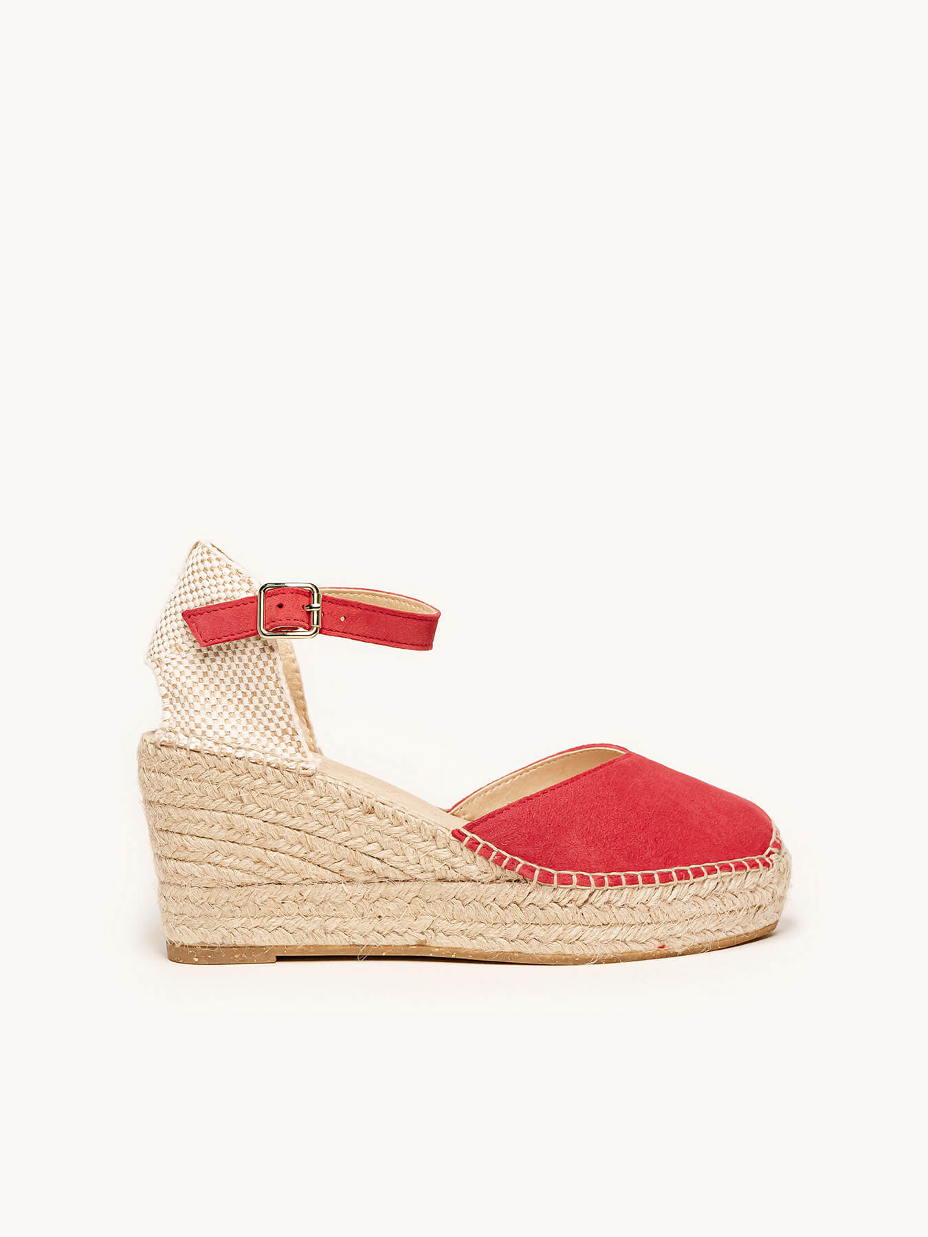 Jara Cuña 8 cm Ante Rojo