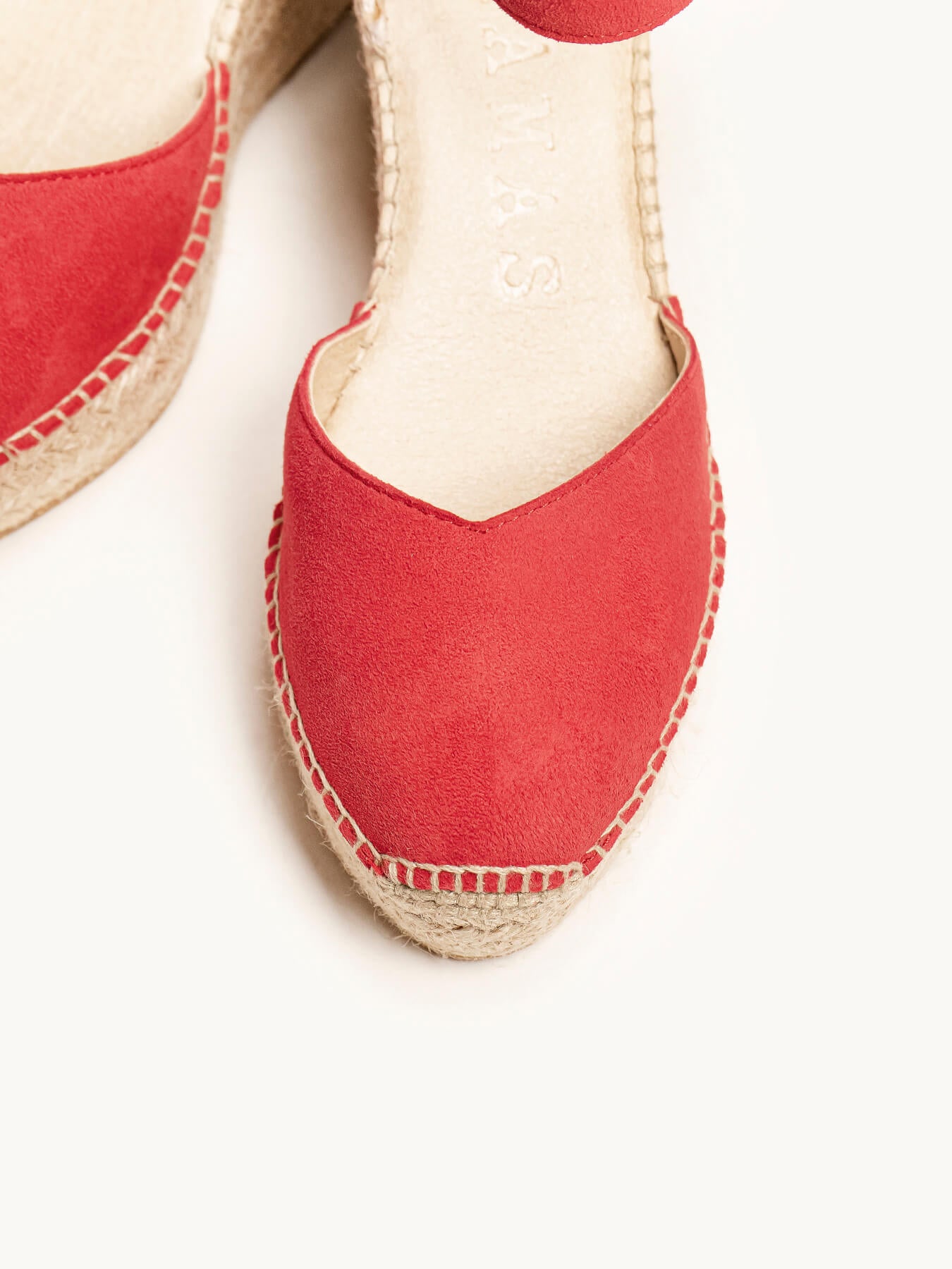 Jara Cuña 8 cm Ante Rojo