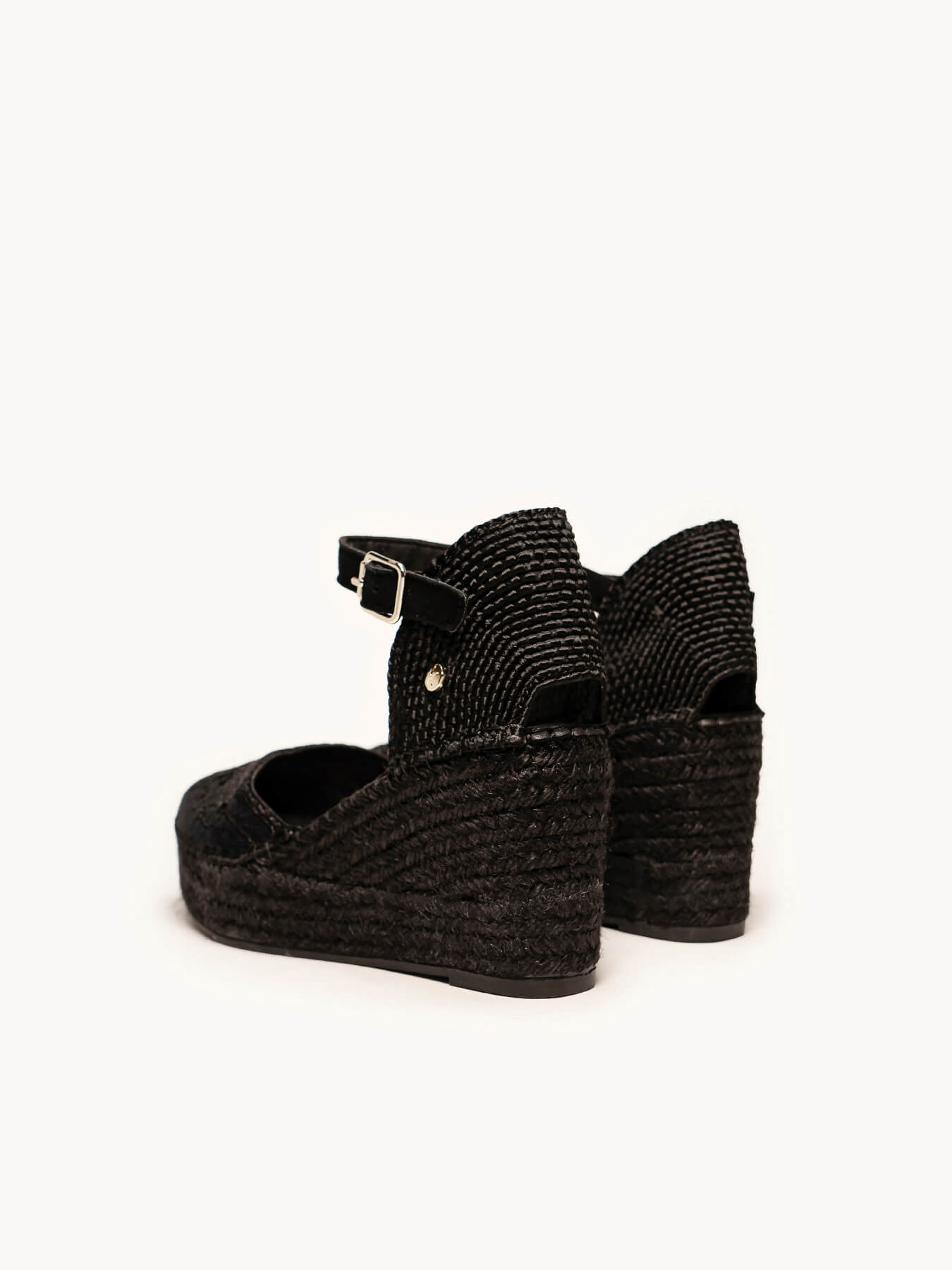 Jara Cuña 8 cm Bordado Negro