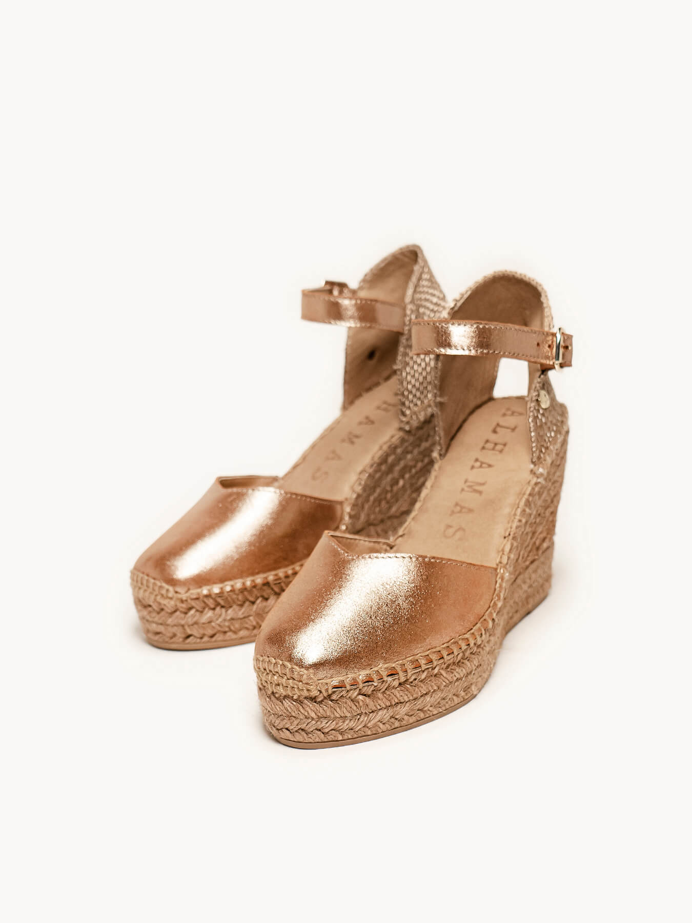 Jara Cuña 10 cm Ante Metal Taupe