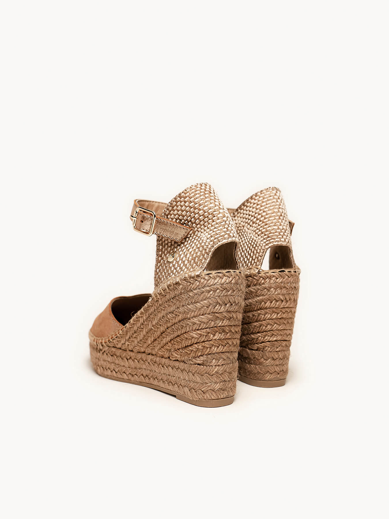 Jara Cuña 10 cm Ante Metal Taupe