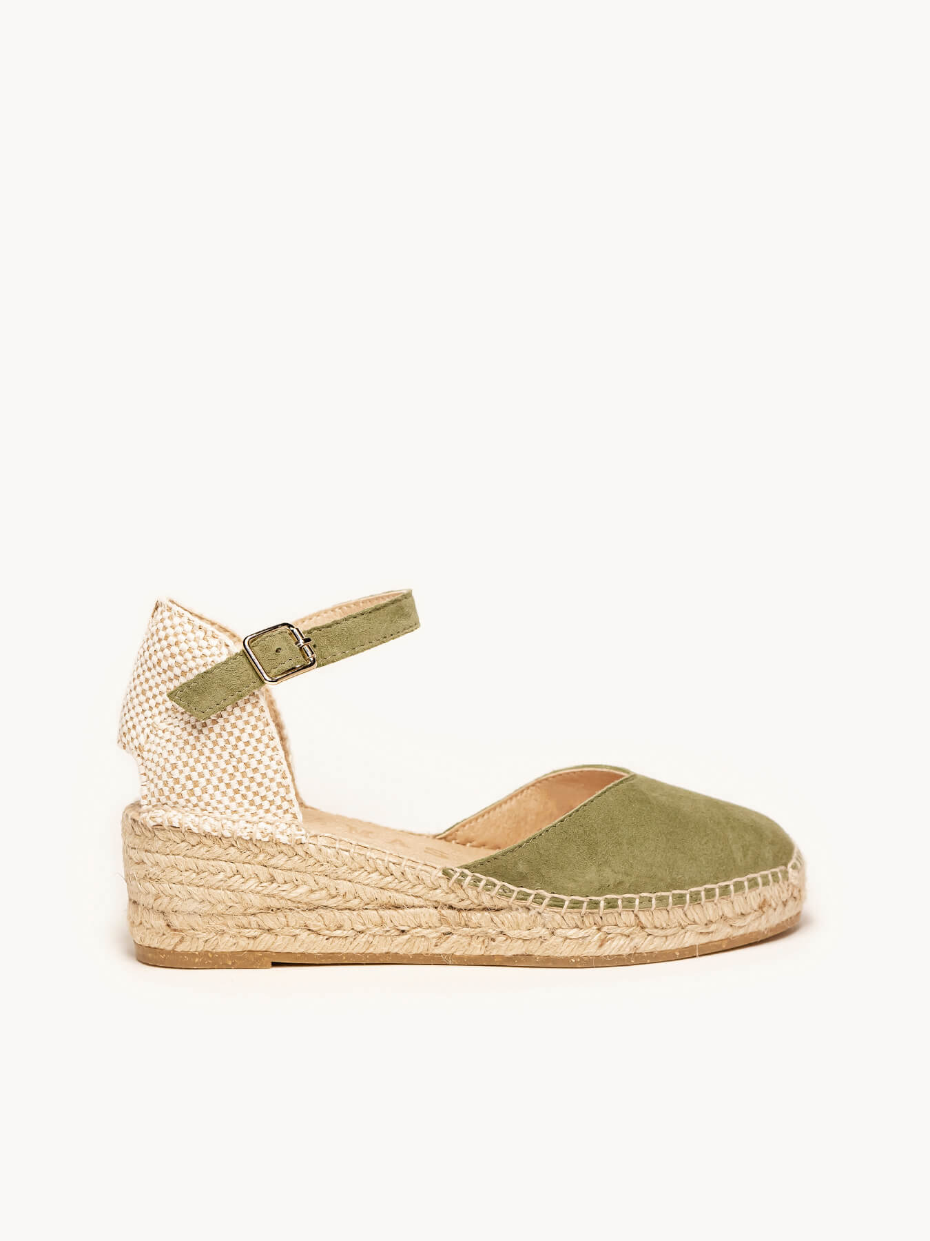 Jara Cuña Baja Ante Verde Kaki