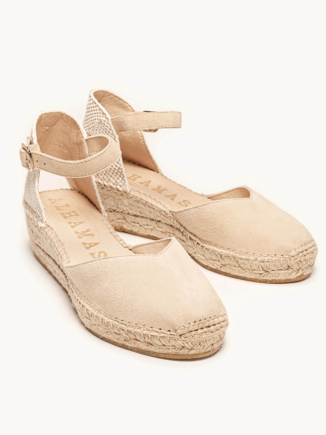 Jara 5 cm Wedge Suede Sand