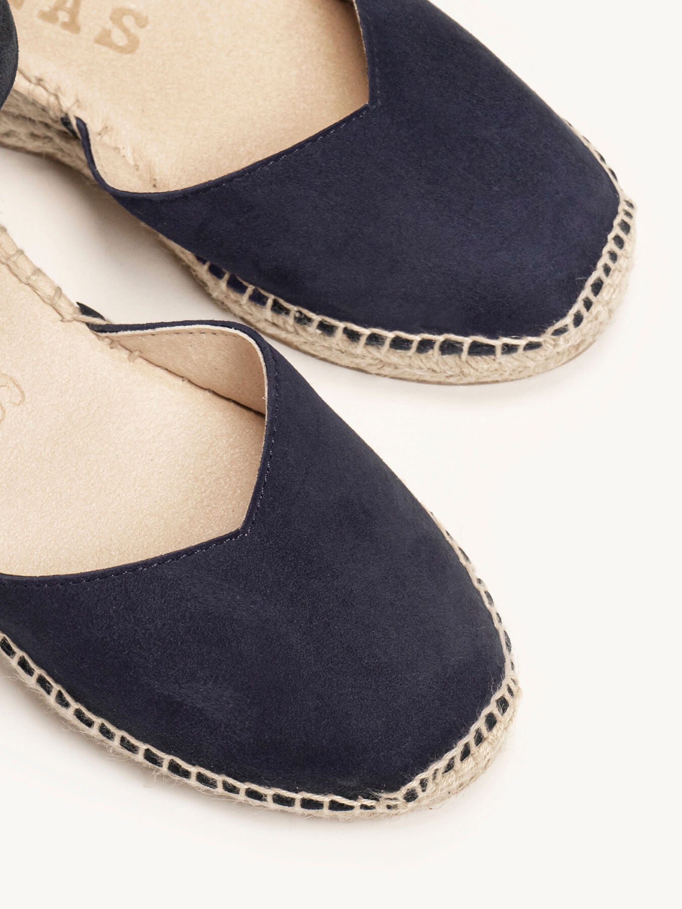 Jara 5 cm Wedge Suede Navy Blue