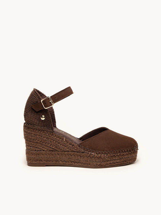 Jara Cuña Media Plataforma Ante Marrón Oscuro