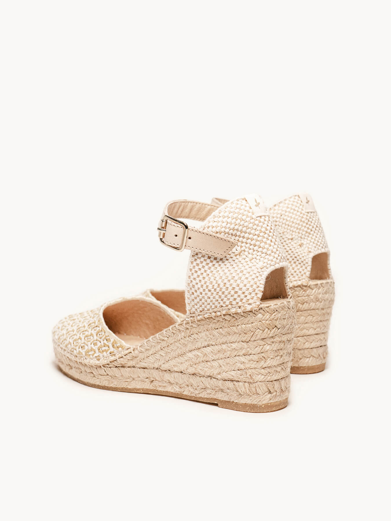 Jara Wedge Medium Braided Sand