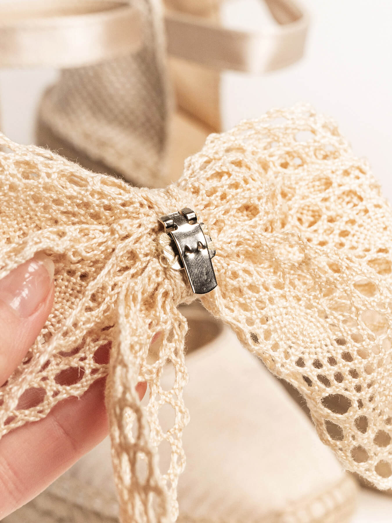 Raw Crochet Bow