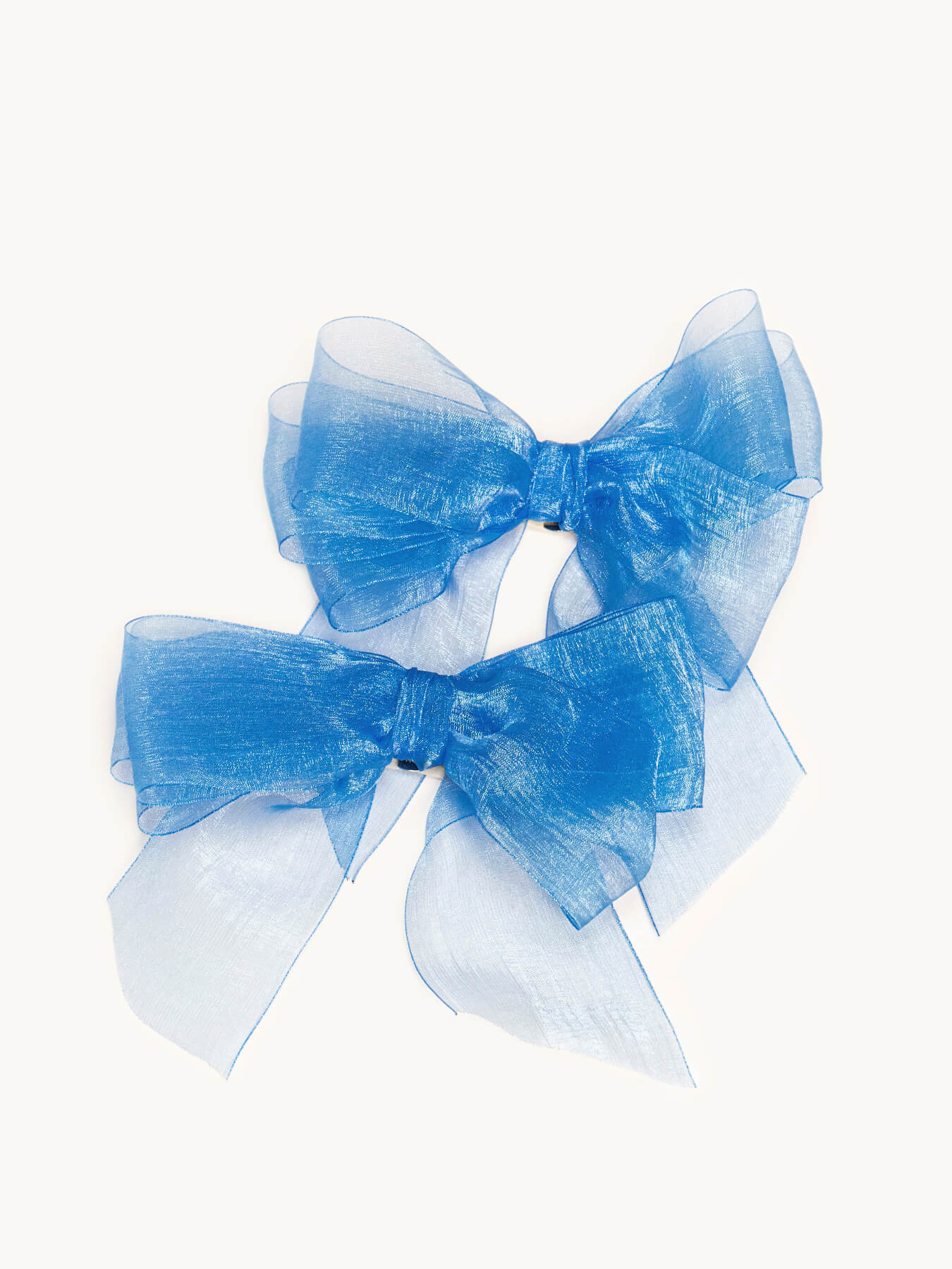 Blue Organza Bow