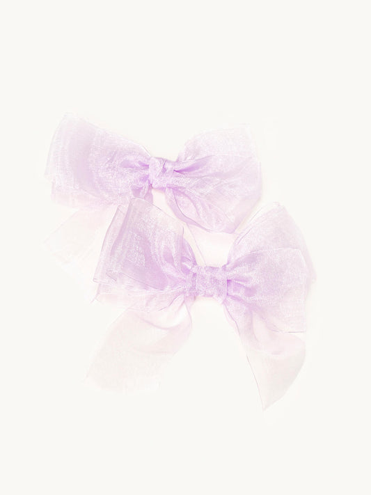 Lilac Organza Bow