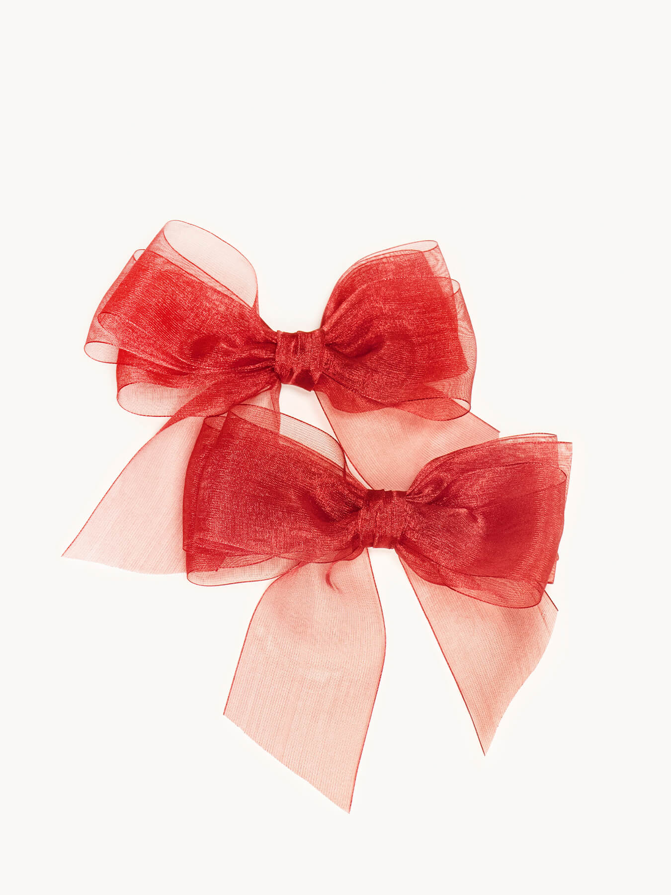 Red Organza Bow