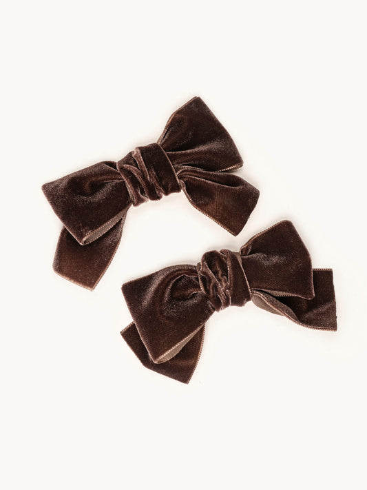 Lazo Terciopelo Marrón Oscuro