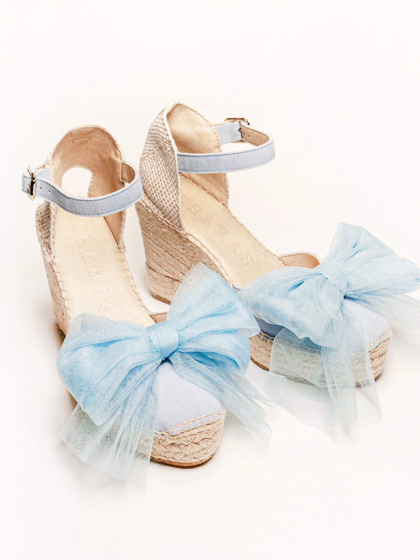 Light Blue Tulle Bow