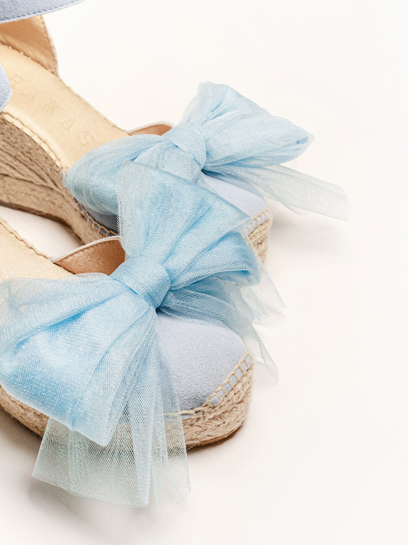 Light Blue Tulle Bow