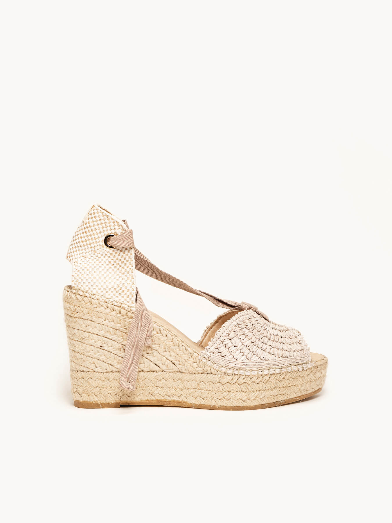 Lirio Cuña Alta Rafia Cintas Piedra