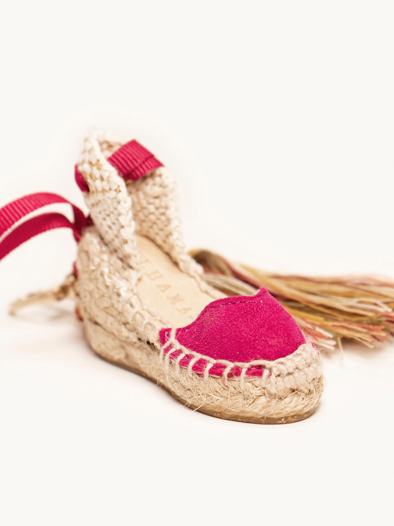 Llavero Mini Alpargata Fucsia Oscuro